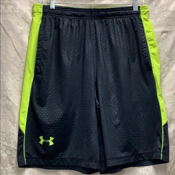 Under Armour Other - Under Armour Shorts Large Loose Black Neon Yellow